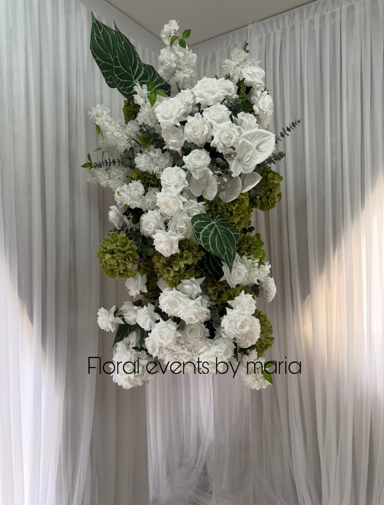 Custom made silk floral