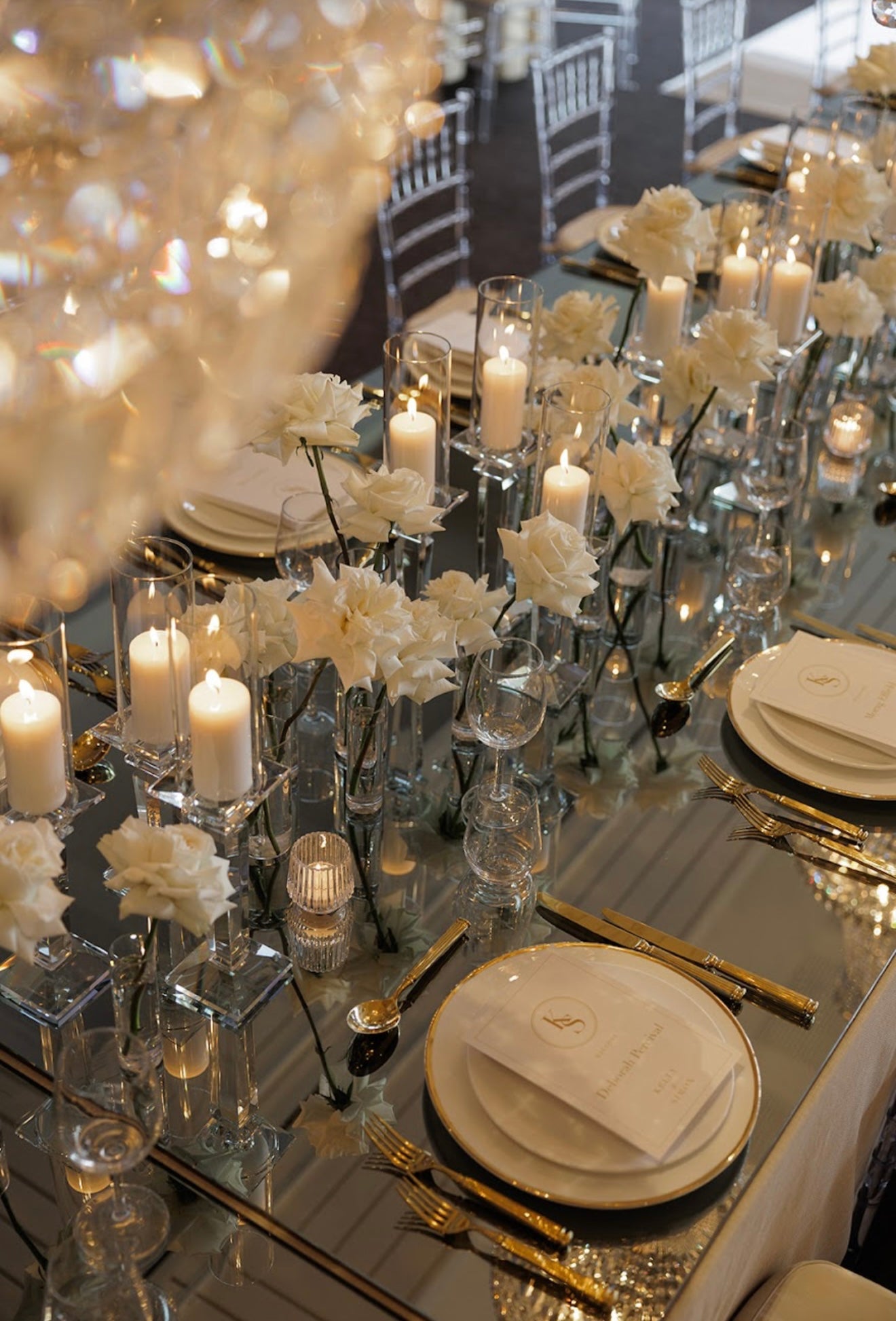 Crystal candle sticks