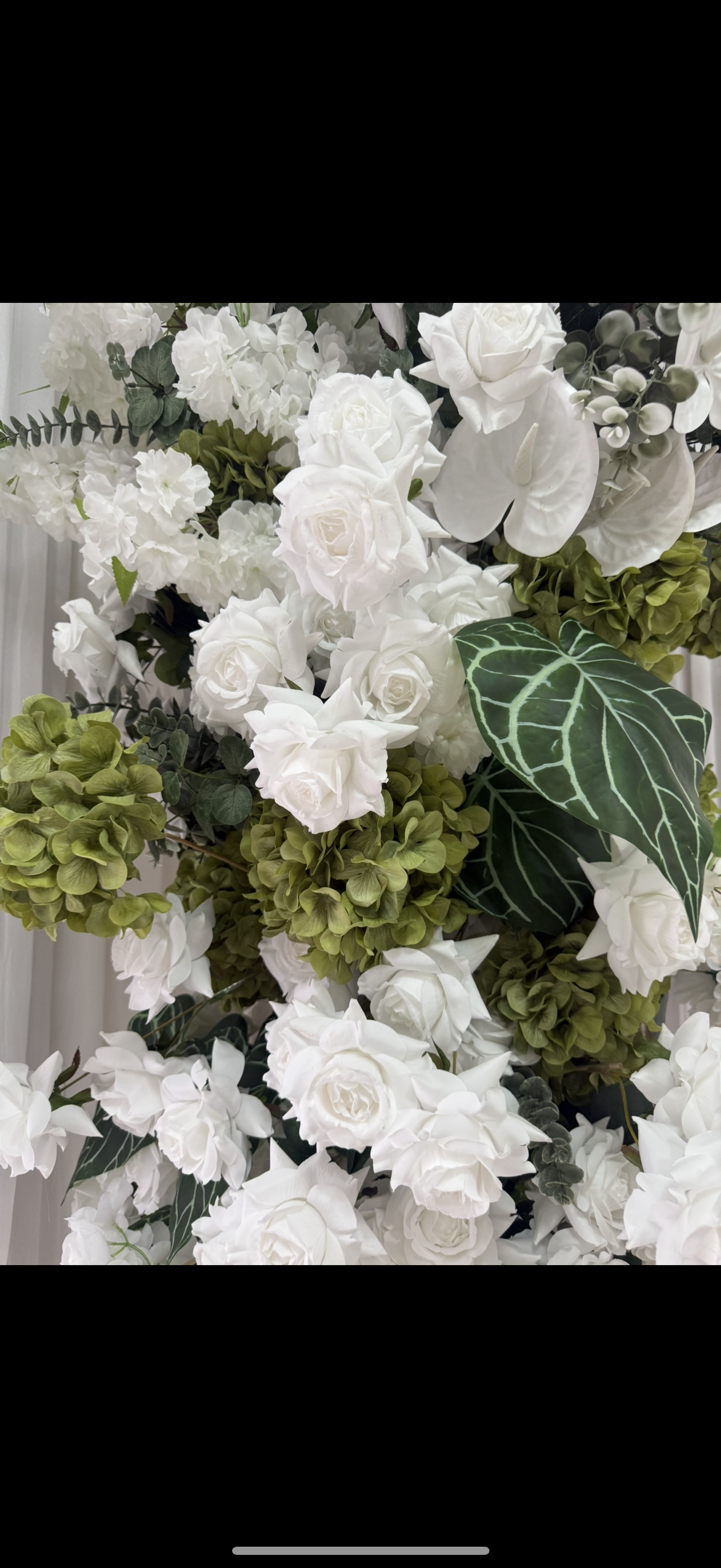 Custom made silk floral